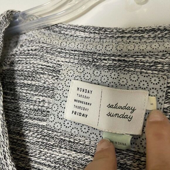 anthropologie saturday sunday gray long sleeve sweater dress with pockets size S - Picture 5 of 9